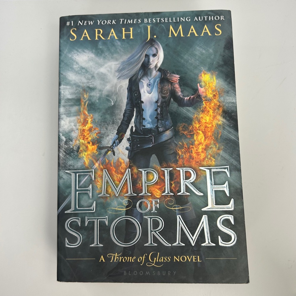 Empire of Storms 1st Print Paperback by Sarah J. Maas Throne of Glass